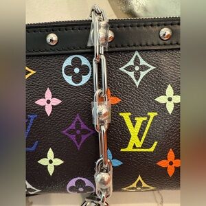 SOLD BRAND NEW 2025 multi takashi MURAKAMI Louis Vuitton Pochette black RARE 🔥